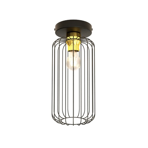 Barn 1 Sort/Gull taklampe - Ø16 cm, E27, 230V, uten lyskilde