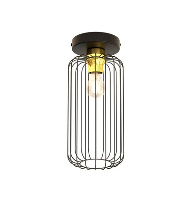 Barn 1 Sort/Gull taklampe - Ø16 cm, E27, 230V, uten lyskilde