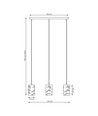 Tank 3 Svart pendellampe - Ø10 cm, E27, 230V, uten lyskilde