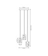 Tank 3PREM Sort pendellampe - Ø10 cm, E27, 230V, uten lyskilde