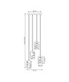 Tank 4PREM Sort pendelampe - Ø10 cm, E27, 230V, uten lyskilde
