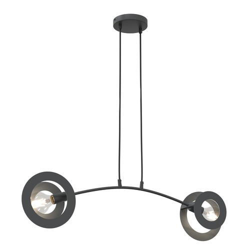 Euforia 2 Sort pendellampe - Ø20 cm, E27, 230V, uten lyskilde.