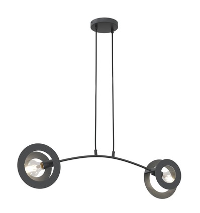 Euforia 2 Sort pendellampe - Ø20 cm, E27, 230V, uten lyskilde.