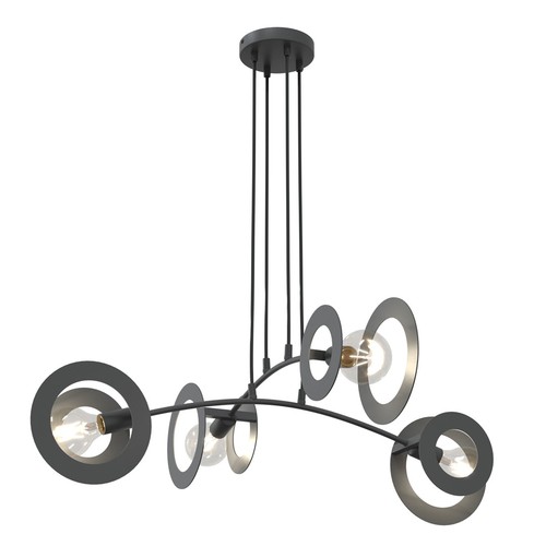 Euforia 4 Svart pendelampe - Ø20 cm, E27, 230V, uten lyskilde