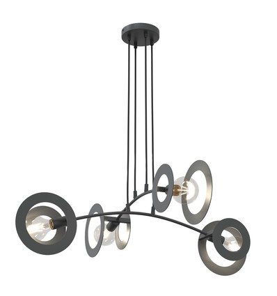 Euforia 4 Svart pendelampe - Ø20 cm, E27, 230V, uten lyskilde