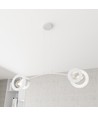 Euforia 2 Hvit pendellampe - Ø20 cm, E27, 230V, uten lyskilde
