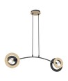 Skiva 2 sort pendellampe - Ø20 cm, E27, 230V, uten lyskilde