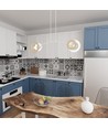Skiva 2 Hvit pendellampe - Ø20 cm, E27, 230V, uten lyskilde