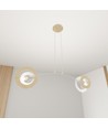 Skiva 2 Hvit pendellampe - Ø20 cm, E27, 230V, uten lyskilde
