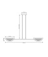 Saber 2 Sort pendellampe - Ø26 cm, E27, 230V, uten lyskilde
