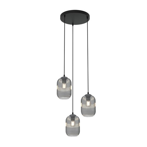 Verdi 3PREM Sort/Grafitt pendellampe - Ø15 cm, E27, 230V, uten lyskilde