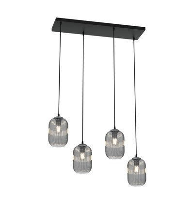 Verdi 4 Sort/Grafitt pendellampe - Ø15 cm, E27, 230V, uten lyskilde