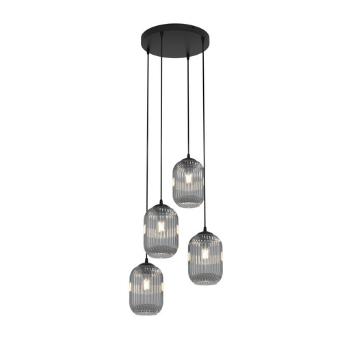 Verdi 4PREM Svart/Grå pendellampe - Ø15 cm, E27, 230V, uten lyskilde