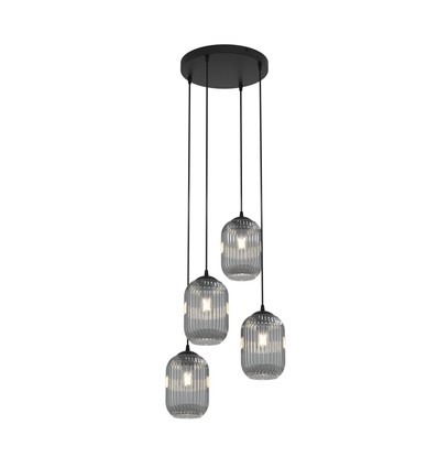 Verdi 4PREM Svart/Grå pendellampe - Ø15 cm, E27, 230V, uten lyskilde