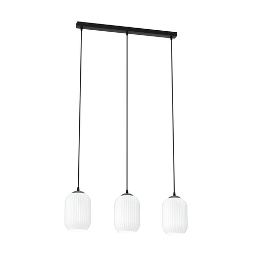 Verdi 3 Sort/Opal pendellampe - Ø15 cm, E27, 230V, uten lyskilde