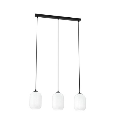 Verdi 3 Sort/Opal pendellampe - Ø15 cm, E27, 230V, uten lyskilde