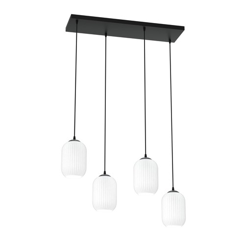 Verdi 4 Sort/Opal pendellampe - Ø15 cm, E27, 230V, uten lyskilde