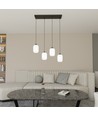 Verdi 4 Sort/Opal pendellampe - Ø15 cm, E27, 230V, uten lyskilde