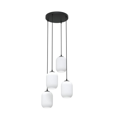 Verdi 4 Sort Prem Opal pendellampe - Ø15 cm, E27, 230V, uten lyskilde