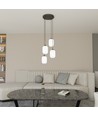 Verdi 4 Sort Prem Opal pendellampe - Ø15 cm, E27, 230V, uten lyskilde