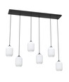 Verdi 6 Sort/Opal pendellampe - Ø15 cm, E27, 230V, uten lyskilde
