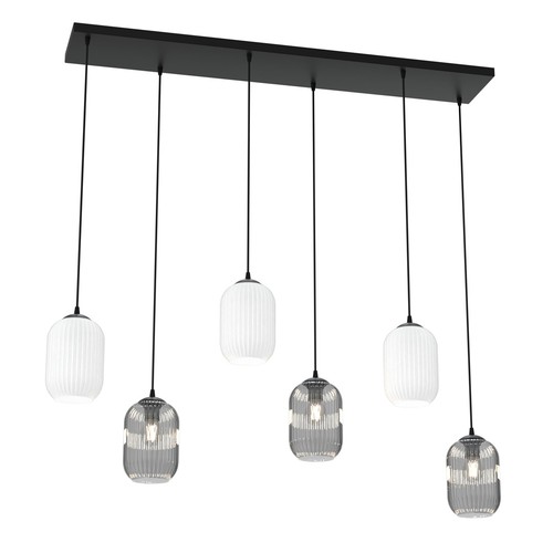 Verdi 6 Sort Mix pendellampe - Ø15 cm, E27, 230V, uten lyskilde