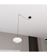 Origo 1 Sort/Opal pendellampe - Ø30 cm, E27, 230V, uten lyskilde