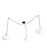 Origo 3 Sort/Opal pendellampe - Ø30 cm, E27, 230V, uten lyskilde