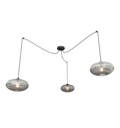 Origo 3 Sort/Grafitt pendellampe - Ø30 cm, E27, 230V, uten lyskilde