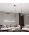 Origo 3 Sort/Grafitt pendellampe - Ø30 cm, E27, 230V, uten lyskilde