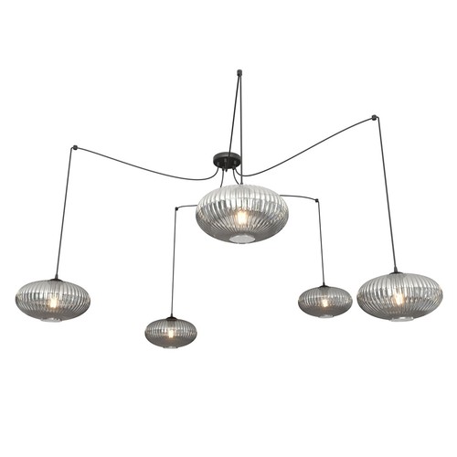 Origo 5 Sort/Grafitt pendellampe - Ø30 cm, E27, 230V, uten lyskilde