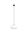 Coco 1 Sort/Opal pendellampe - Ø30 cm, E27, 230V, uten lyskilde