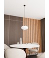 Coco 1 Sort/Opal pendellampe - Ø30 cm, E27, 230V, uten lyskilde