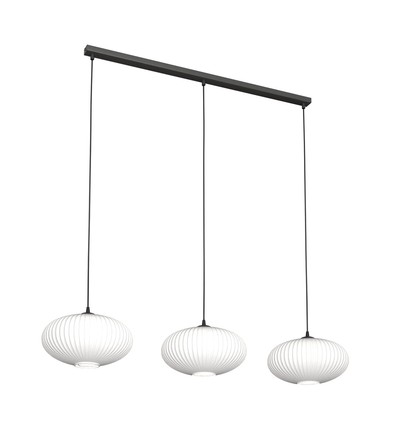 Coco 3 Sort/Opal pendellampe - Ø30 cm, E27, 230V, uten lyskilde