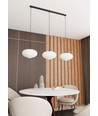 Coco 3 Sort/Opal pendellampe - Ø30 cm, E27, 230V, uten lyskilde