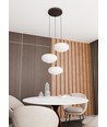Coco 3 Sort Prem Opal pendellampe - Ø30 cm, E27, 230V, uten lyskilde