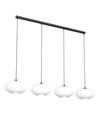 Coco 4 Sort/Opal pendellampe - Ø30 cm, E27, 230V, uten lyskilde
