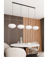 Coco 4 Sort/Opal pendellampe - Ø30 cm, E27, 230V, uten lyskilde