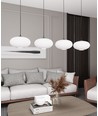 Coco 4 Sort/Opal pendellampe - Ø30 cm, E27, 230V, uten lyskilde