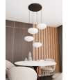 Coco 4 Sort Prem Opal pendellampe - Ø30 cm, E27, 230V, uten lyskilde