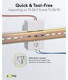 60W / 24V DC DIN-skinne strømforsyning - 2.5A