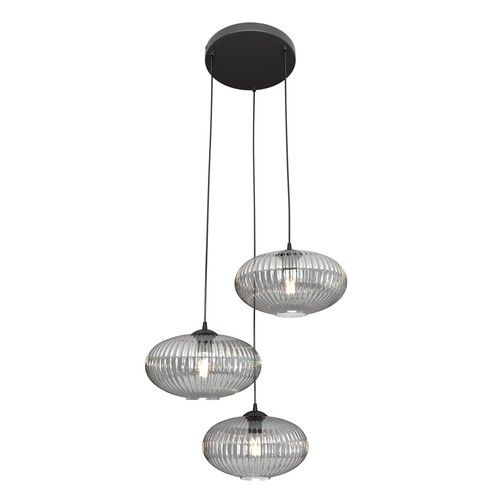 Coco 3 Sort Prem Grafitt pendellampe - Ø30 cm, E27, 230V, uten lyskilde