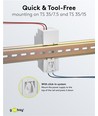 36W / 24V DC DIN-skinne strømforsyning - 1.5A