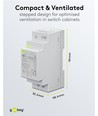 36W / 24V DC DIN-skinne strømforsyning - 1.5A