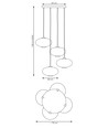 Coco 4 Sort Prem Grafitt pendellampe - Ø30 cm, E27, 230V, uten lyskilde