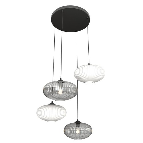 Coco 4 Sort Prem Mix pendellampe - Ø30 cm, E27, 230V, uten lyskilde