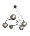 Libra 5 Sort/Grafitt pendellampe - Ø15 cm, E14, 230V, uten lyskilde