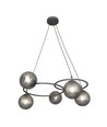 Libra 5 Sort/Grafitt pendellampe - Ø15 cm, E14, 230V, uten lyskilde
