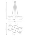 Libra 6 Sort/Grafitt pendellampe - Ø15 cm, E14, 230V, uten lyspære