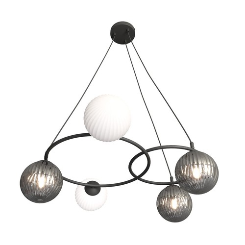 Libra 5 Sort Mix pendellampe - Ø15 cm, E14, 230V, uten lyskilde